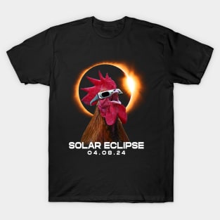 Celestial Chicken Eclipse: Trendy Tee for Backyard Chicken Keepers T-Shirt